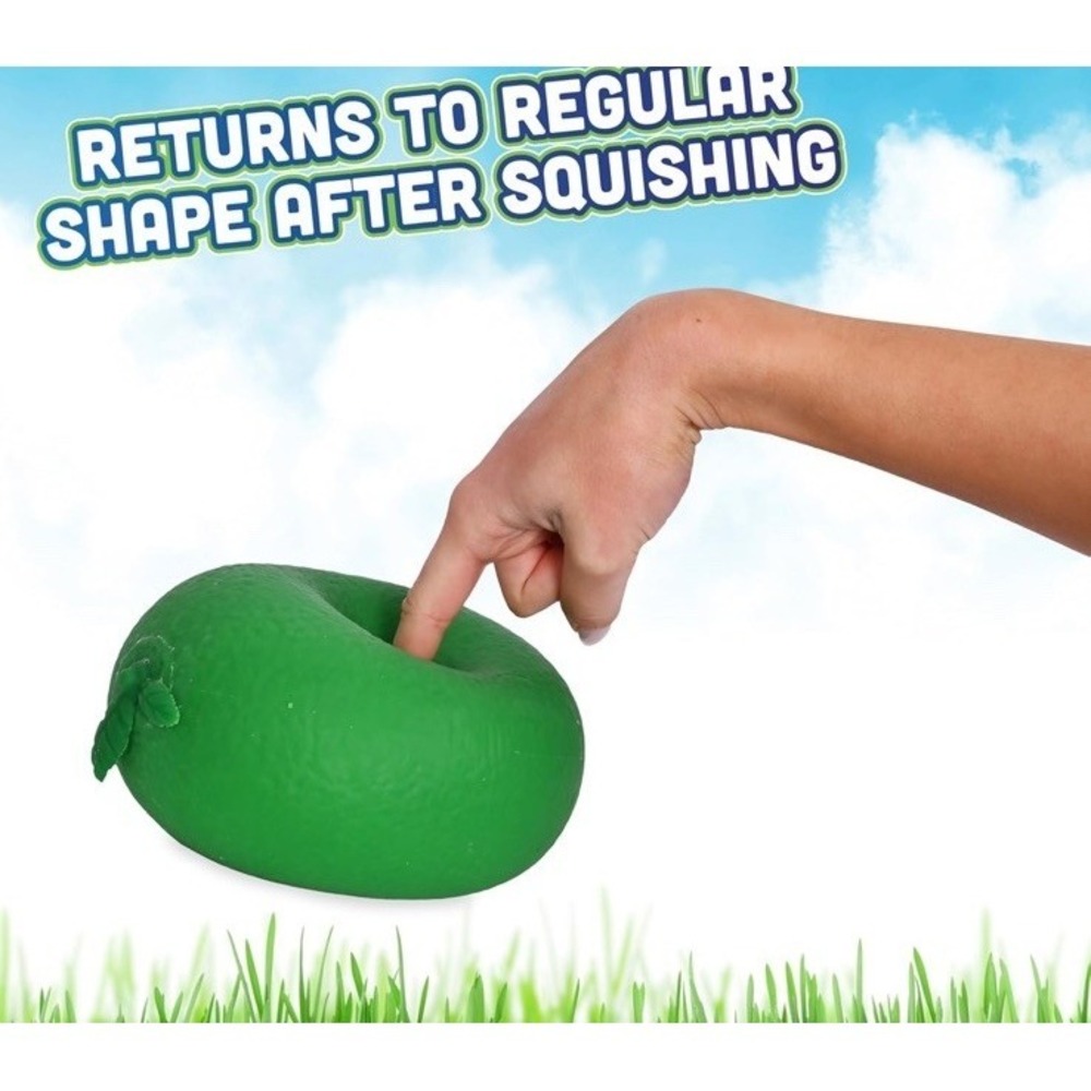 Toymendous Squish Lime Jumbo 16in Viral Squishy Toy Green Sensory - Picture 2 of 6